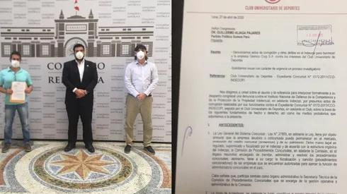 Ferrari se presentó en el Congresó de la República.