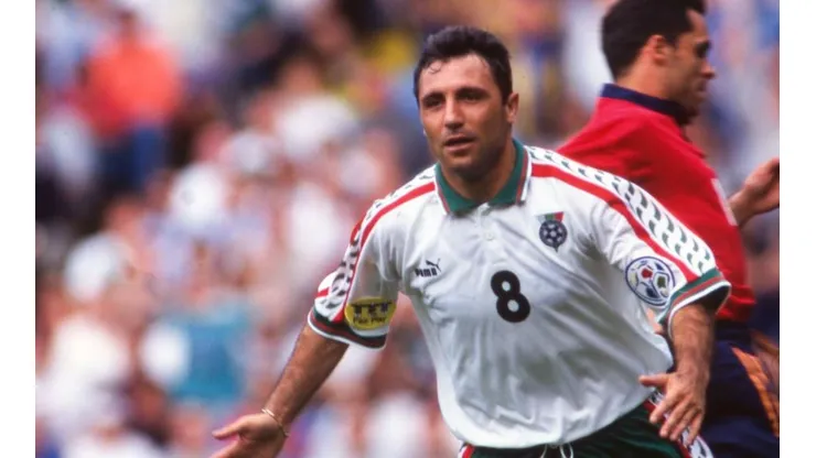 Hristo Stoichkov en la Selección de Bulgaria.