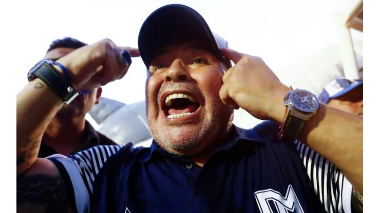 La felicidad de Diego Armando Maradona.