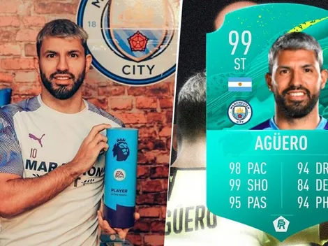 No podemos más: la felicidad del 'Kun' Agüero por su carta 99 en el FIFA 20