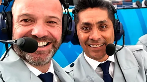 Tras coincidir durante más de 10 años en la cancha, Luis García y Jorge Campos se reencontraron en TV Azteca como comentaristas. FOTO: @garciaposti