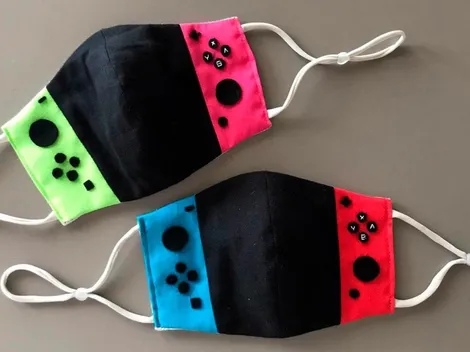 Así lucen los nuevos tapabocas contra el Coronavirus con diseño de Nintendo Switch