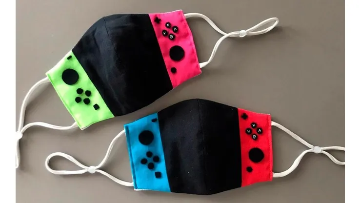 Así lucen los nuevos tapabocas contra el Coronavirus con diseño de Nintendo Switch