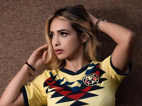La mejor fanática: Analy Bazán se puso un top del América para entrenar