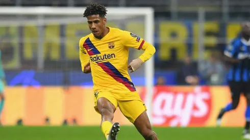 Jean-Clair Todibo durante un partido de Barcelona.