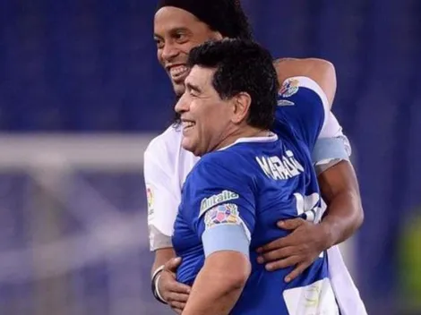 Maradona habló de Ronaldinho y lo defendió: "No es un delincuente"