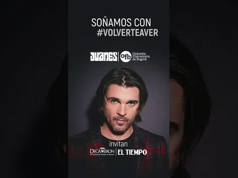 Cómo ver el concierto virtual de Juanes con la Filarmónica de Bogotá