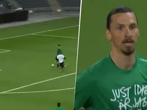 Lo necesitábamos: Ibrahimovic metió un gol en un amistoso que jugó en Suecia
