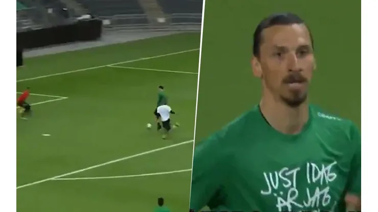 Lo necesitábamos: Ibrahimovic metió un gol en un amistoso que jugó en Suecia