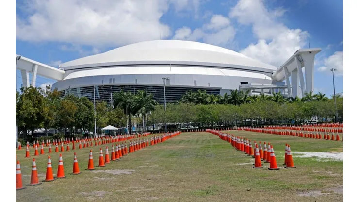 Marlins Park COVID-19 testing center 3/24/2020