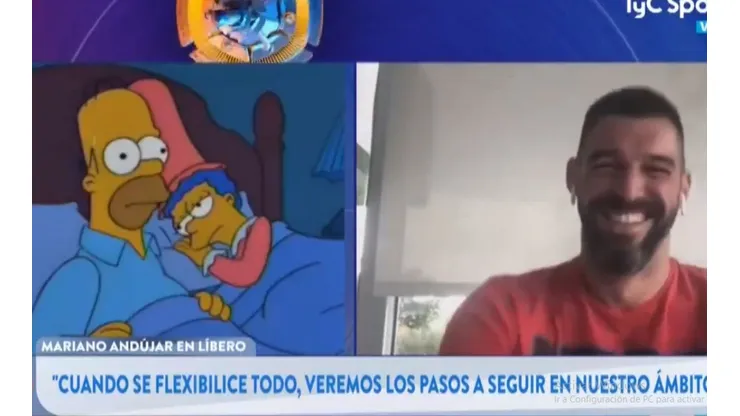 Qué agradable sujeto: Andújar hizo un desafío de los Simpsons ¡y la rompió!