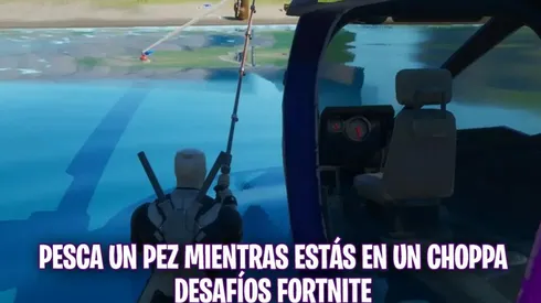 Como pescar un pez mientras estás en un Choppa en Fortnite