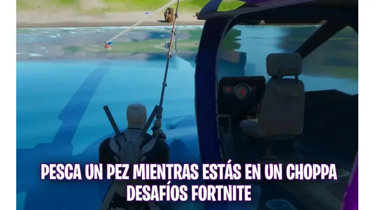 Como pescar un pez mientras estás en un Choppa en Fortnite