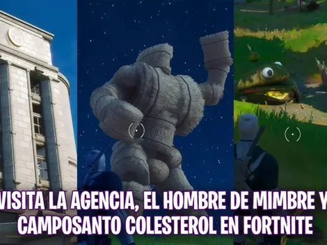 Visita La Agencia, el Hombre de Mimbre y Camposanto Colesterol en Fortnite