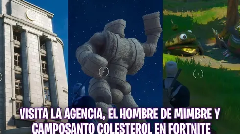 Visita La Agencia, el Hombre de Mimbre y Camposanto Colesterol en Fortnite
