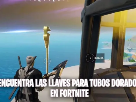 Dónde están las llaves para tubos dorados en Fortnite