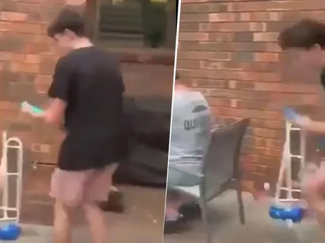 Video viral: quiso hacerle una broma diabólica a su padre pero le salió muy mal