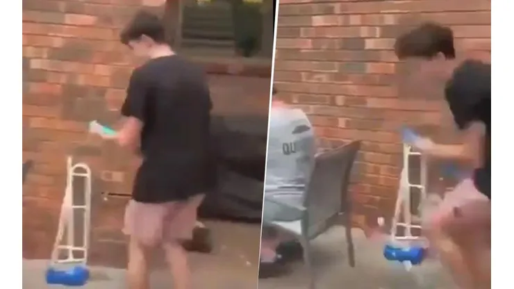 Video viral: quiso hacerle una broma diabólica a su padre pero le salió muy mal