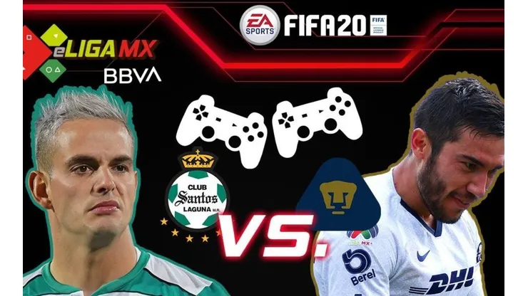 Ver en VIVO Santos Laguna vs. Pumas UNAM por la eLiga MX