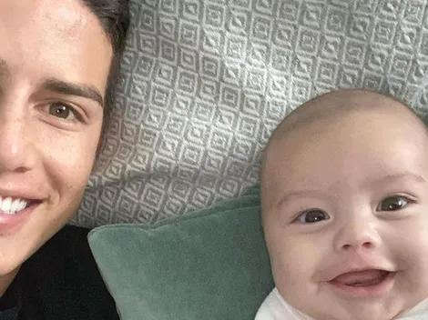 James metió el fotón para ser el padre del año: "Por más momentos así, hijo"