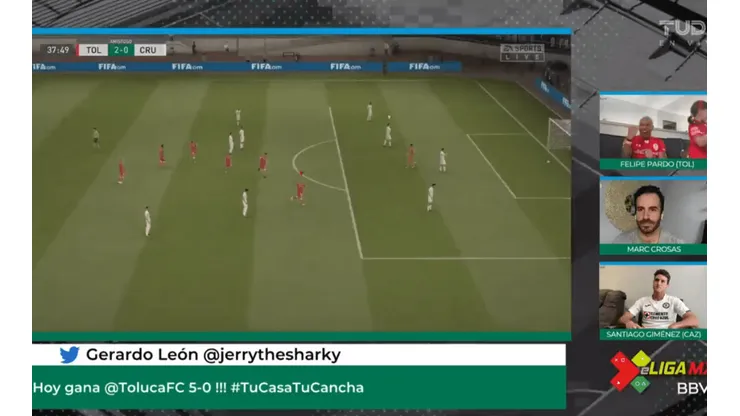 Toluca derrotó a Cruz Azul y se prende en la eLiga MX