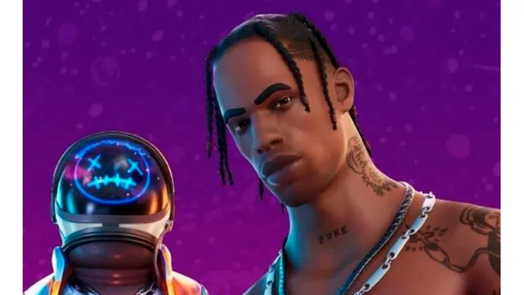Así luce la skin de Travis Scott en Fortnite.