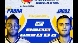 Frank Fabra y 'Janoz', representates de Colombia en la eNations.