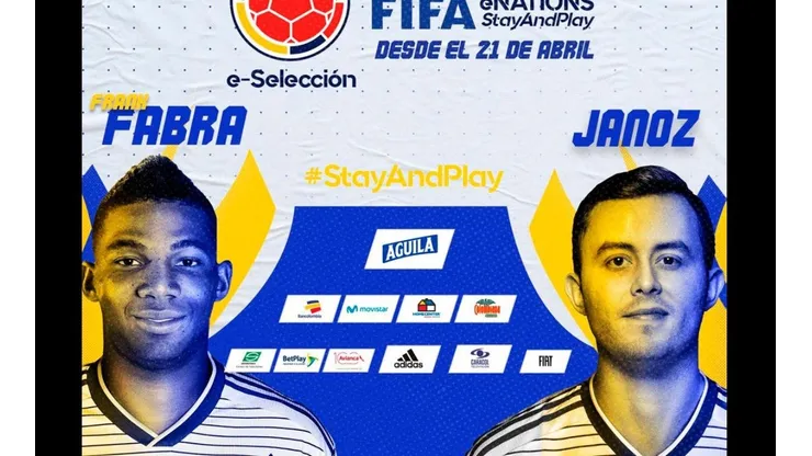 Frank Fabra y 'Janoz', representates de Colombia en la eNations.