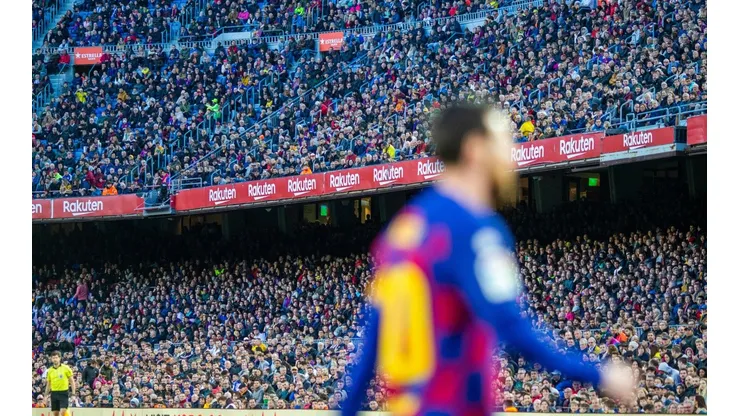 Foto de Lionel Messi en el Camp Nou.