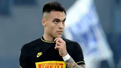 Lautaro Martínez defendiendo los colores de Inter de Milán.