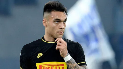 Lautaro Martínez defendiendo los colores de Inter de Milán.