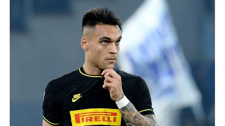 Lautaro Martínez defendiendo los colores de Inter de Milán.