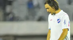 Álvaro Recoba con la camiseta de Nacional de Montevideo.