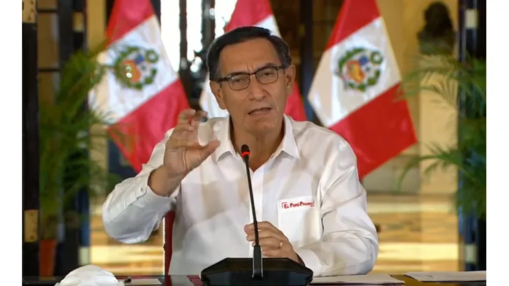Martín Vizcarra brindó su típica conferencia de prensa al mediodía.
