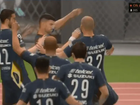 Saluden al puntero: Pumas UNAM derrotó por 2-1 a Monterrey y es líder de la eLiga MX