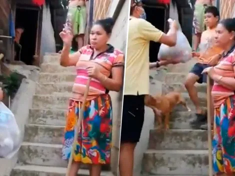 Video: mujer rechaza donación de mercado para cederlo a alguien que sí necesita