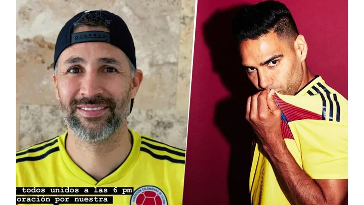 Mario Alberto Yepes y Radamel Falcao, en Instagram.