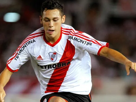 Ocampos subió foto de River en la B y puso: "Recordando buenos momentos"