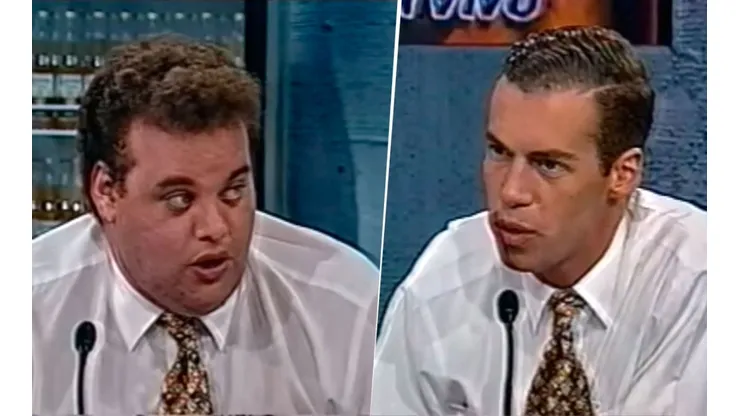 Así lucían David Faitelson y André Marín en Los Protagonistas de 1998.