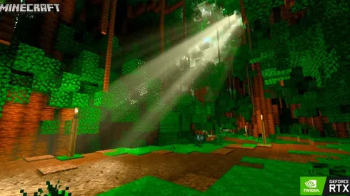 Así luece el nuevo Minecraft RTX.