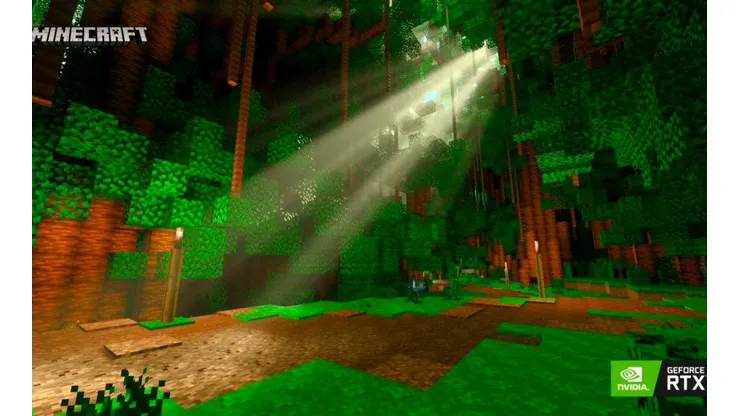 Así luece el nuevo Minecraft RTX.