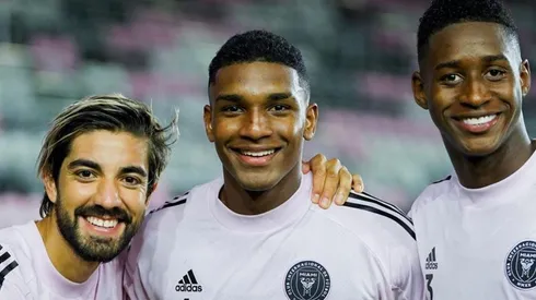 Pizarro, Makoun y Reyes, juntos en una práctica de Inter Miami.