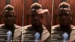 Balotelli estaba en vivo, le nombraron a Boca y enloqueció a los hinchas