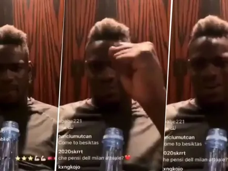 Balotelli estaba en vivo, le nombraron a Boca y enloqueció a los hinchas