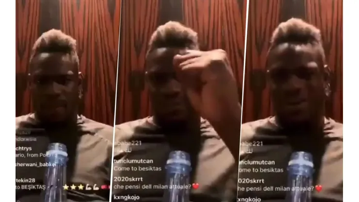 Balotelli estaba en vivo, le nombraron a Boca y enloqueció a los hinchas