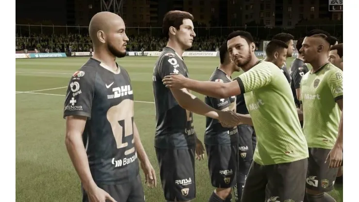 Los jugadores de todos los clubes, excepto América y Pumas tienen rostros genéricos