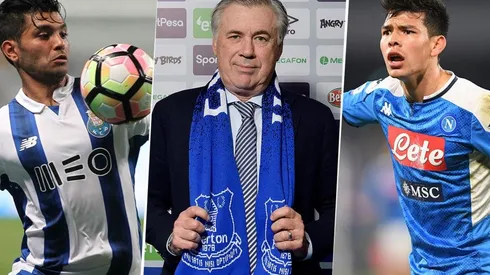 Ancelotti quiere reforzar a Everton con Chucky Lozano y Tecatito Corona.