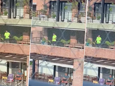 Video: no sabemos si este hombre tiene al mejor o al peor vecino del mundo