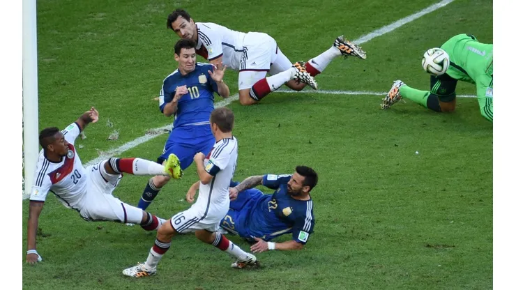 Foto de Ezequiel Lavezzi en el Mundial de Brasil.