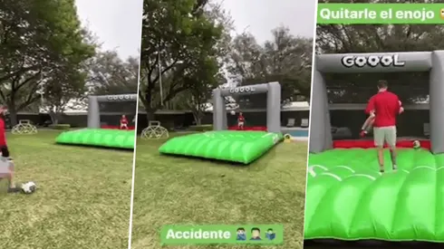 Gignac le voló el rostro a su hijo de un balonazo